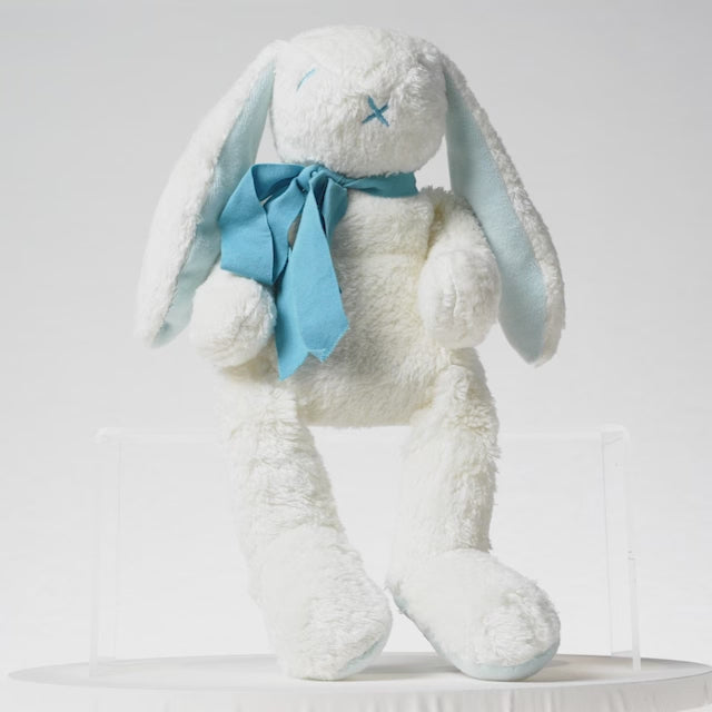 360-Video-Maud-N-Lil-Organic-Blue-Bunny-Soft-Toy-Naked-Baby-Eco-Boutique