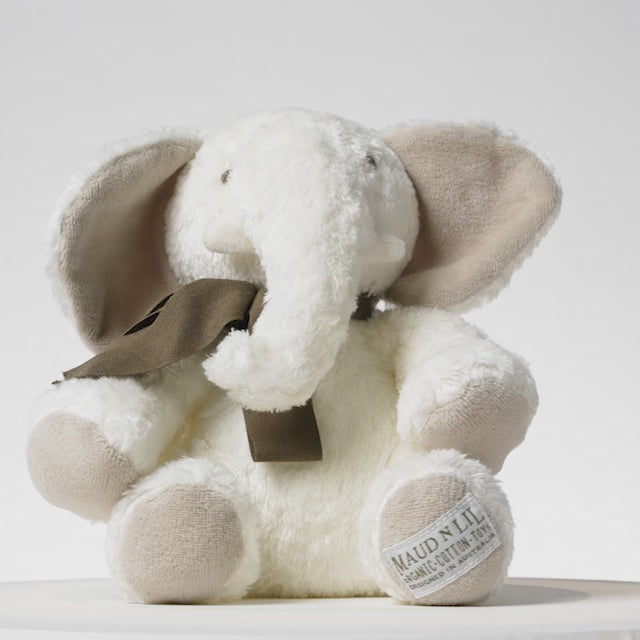 360-Video-Of-Maud-N-Lil-Organic-Elephant-Soft-Toy-Naked-Baby-Eco-Boutique