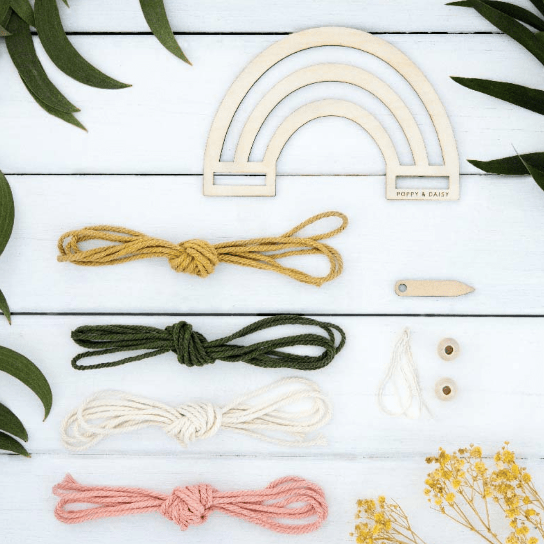 All-The-Peices-Of-Poppy-And-Daisy-Macrame-Rainbow-Kit-Naked-Baby-Eco-Boutique