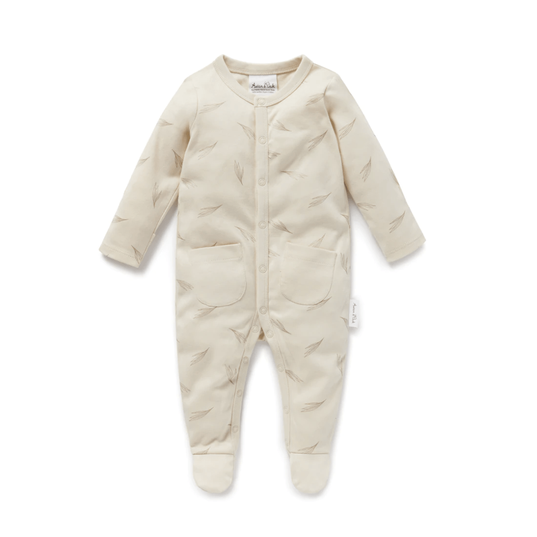 Wisp / Newborn Aster & Oak Organic Cotton Baby Pyjamas (Multiple Variants) - Naked Baby Eco Boutique