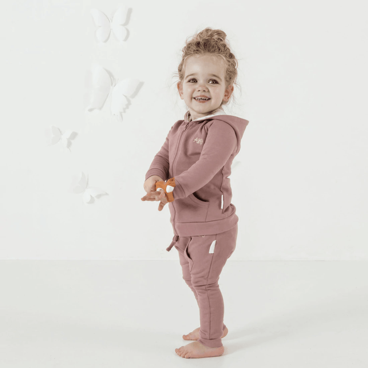 Aster-And-Oak-Organic-Cotton-Jogger-Pants-Berry-With-Matching-Top-Naked-Baby-Eco-Boutique