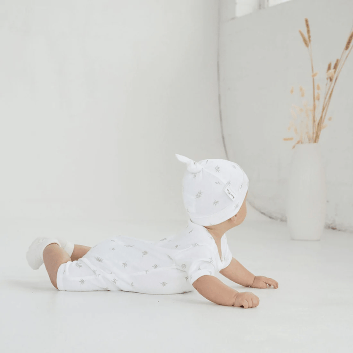 Aster-And-Oak-Organic-Cotton-Zip-Romper-Little-Leaf-With-Matching-Hat-Naked-Baby-Eco-Boutique