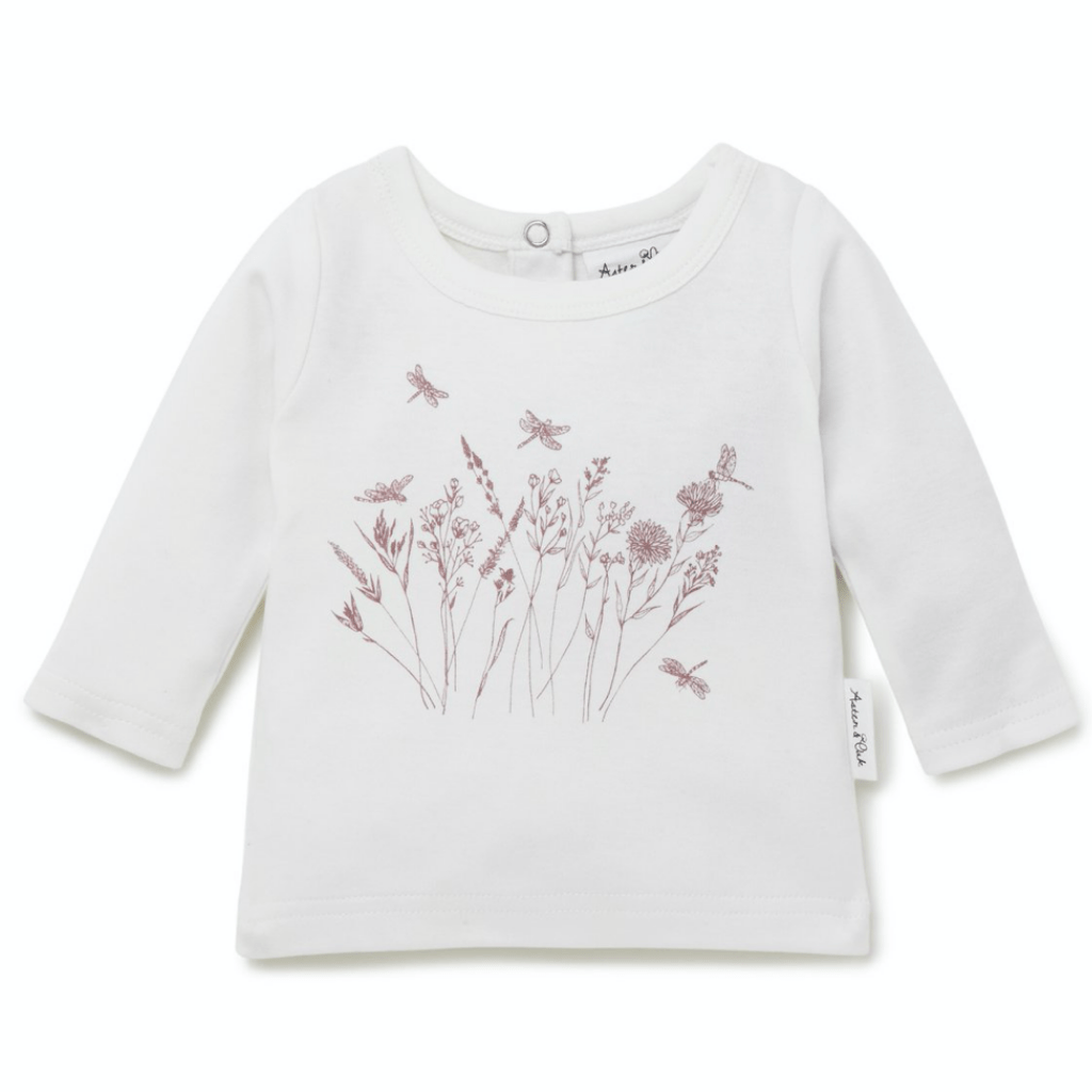 Aster-and-Oak-Long-Sleeve-Tee-Wildflower-Naked-Baby-Eco-Boutique