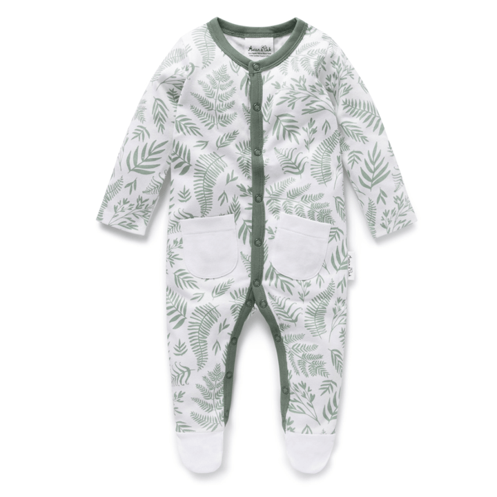 Aster-and-Oak-Organic-Cotton-Baby-Pyjamas-Fern-Naked-Baby-Eco-Boutique