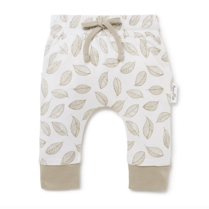 Leaf Drop / 0-3 Months (000) Aster & Oak Organic Cotton Harem Pants (Multiple Variants) - Naked Baby Eco Boutique