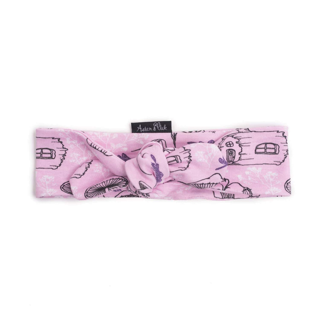 Garden Fairy / Small (0-1 Year) PRE-ORDER: Aster & Oak Organic Cotton Topknot Headband (Multiple Variants) - Naked Baby Eco Boutique