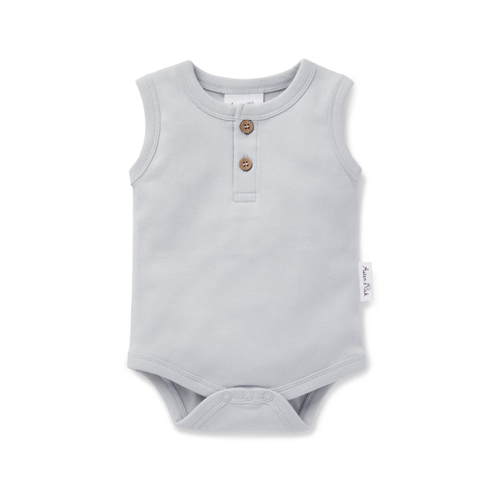 Aster-and-Oak-Organic-Gray-Dawn-Singlet-Onesie-Naked-Baby-Eco-Boutique
