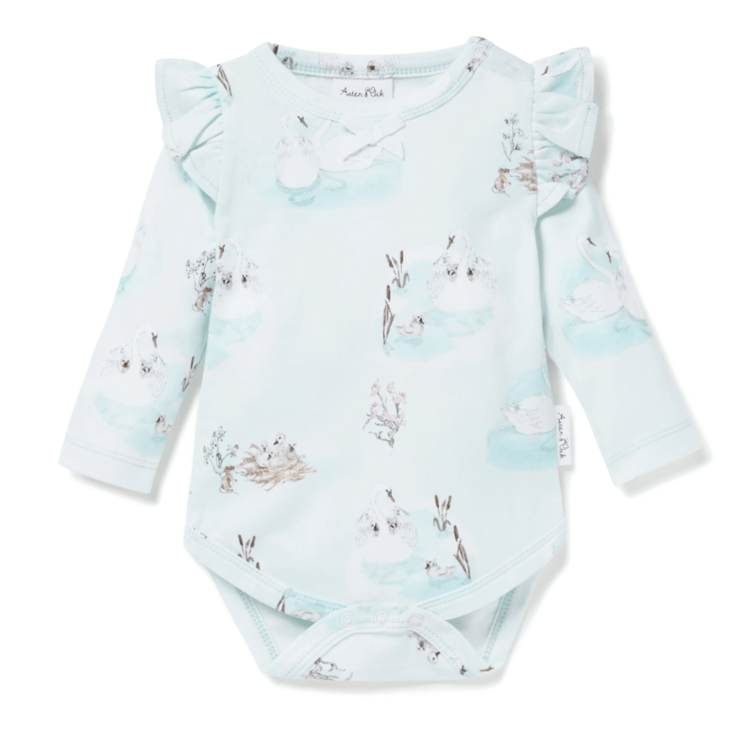 Aster-and-Oak-Organic-Print-Flutter-Onesie-Swan-Naked-Baby-Eco-Boutique