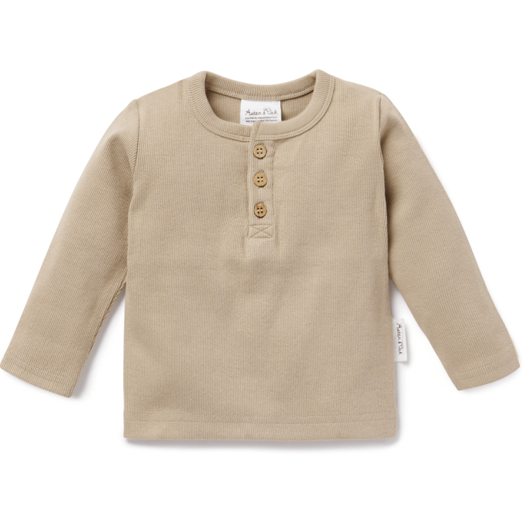 Aster-and-Oak-Organic-Rib-Henley-Top-Hazelnut-Naked-Baby-Eco-Boutique