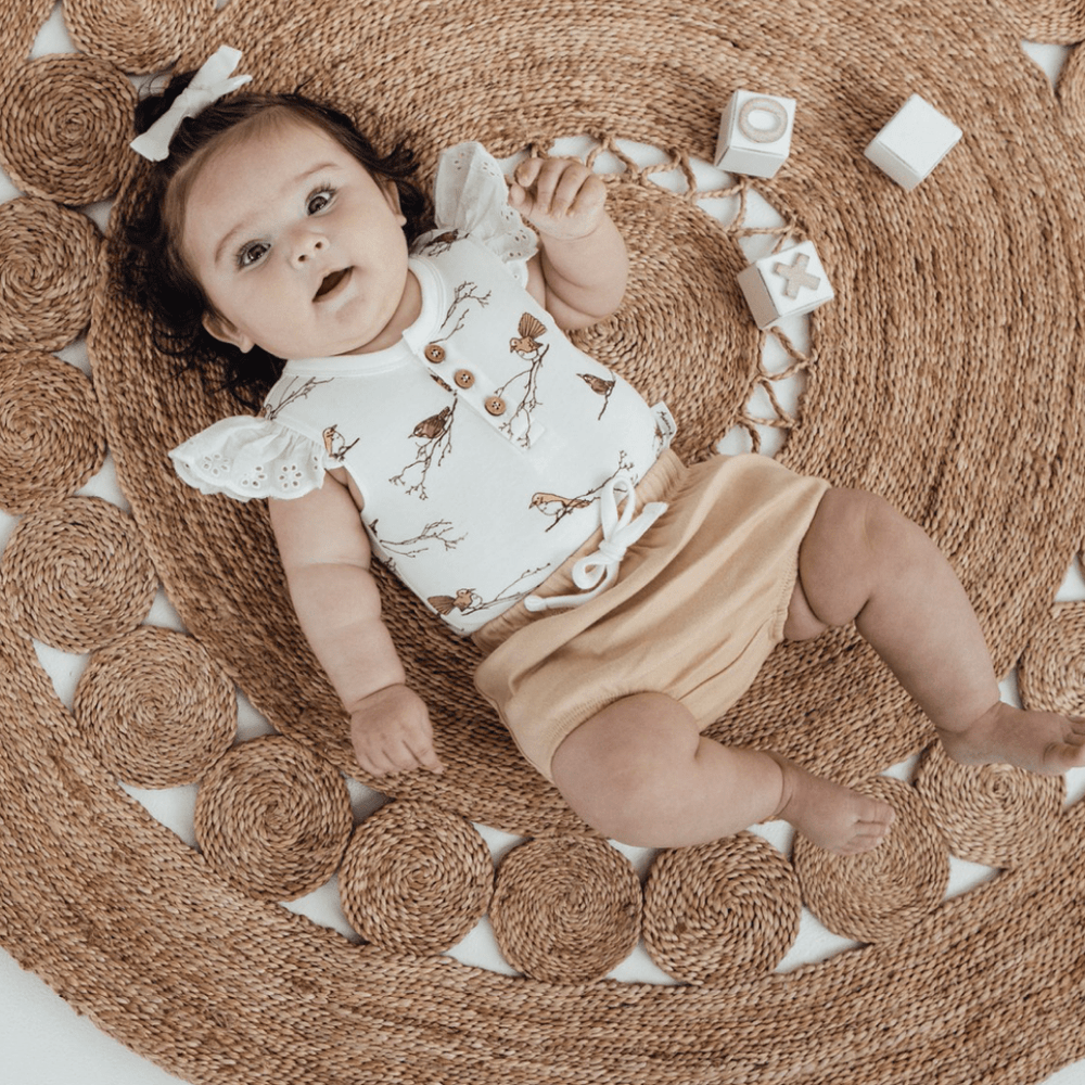 Aster & Oak Organic Warm Sand Bloomers - Naked Baby Eco Boutique
