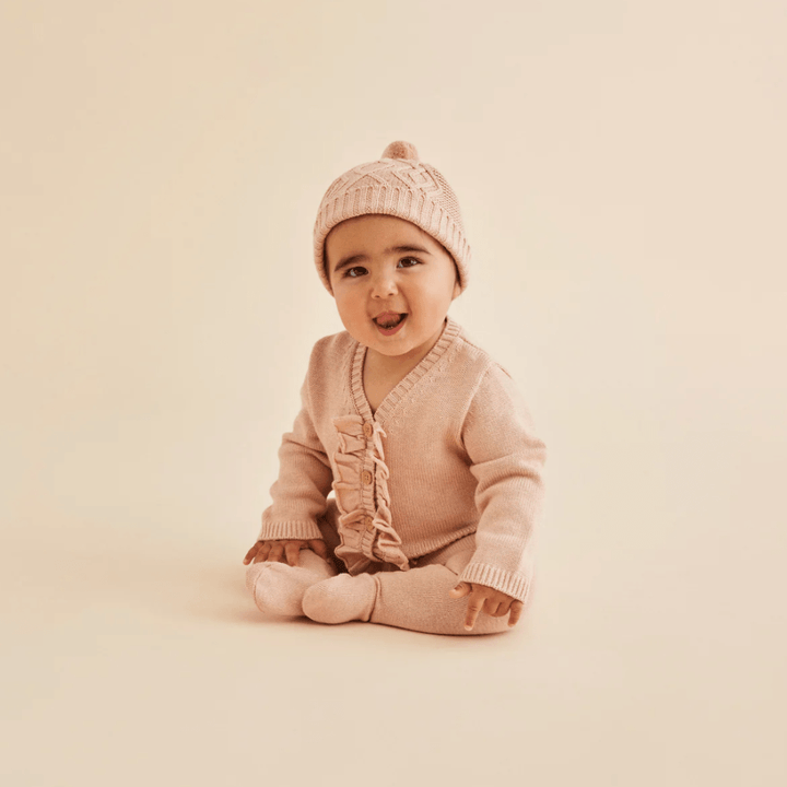 Wilson & Frenchy Knitted Ruffle Cardigan (Multiple Variants) - Naked Baby Eco Boutique