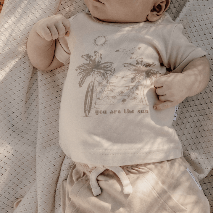 Aster & Oak Organic You Are the Sun Tee - Naked Baby Eco Boutique