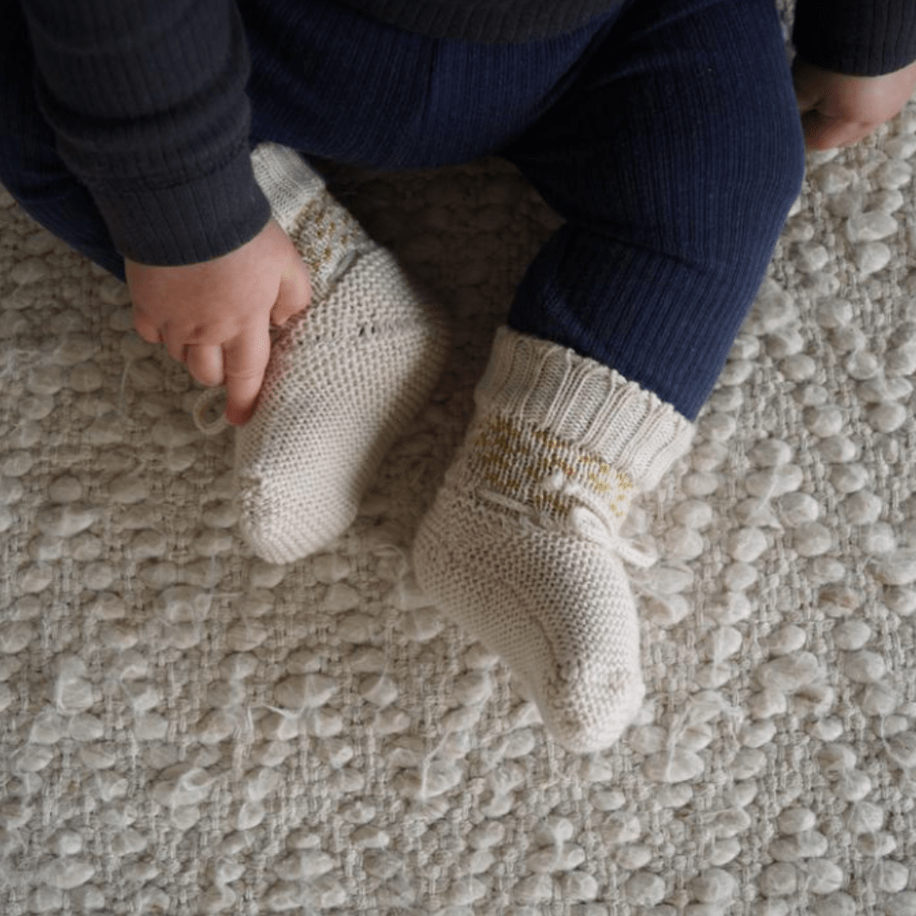 Baby-Wearing-Lola-and-Me-Merino-Knit-Booties-Arrow-Naked-Baby-Eco-Boutique