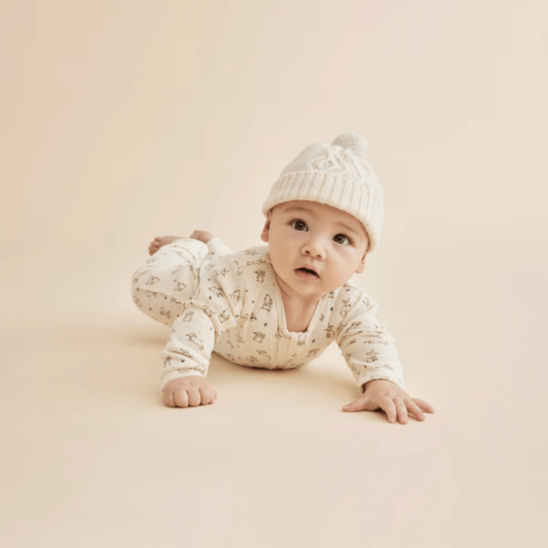 Baby-Wearing-Wilson-And-Frenchy-Knitted-Cable-Hat-Sand-Melange-Naked-Baby-Eco-Boutique