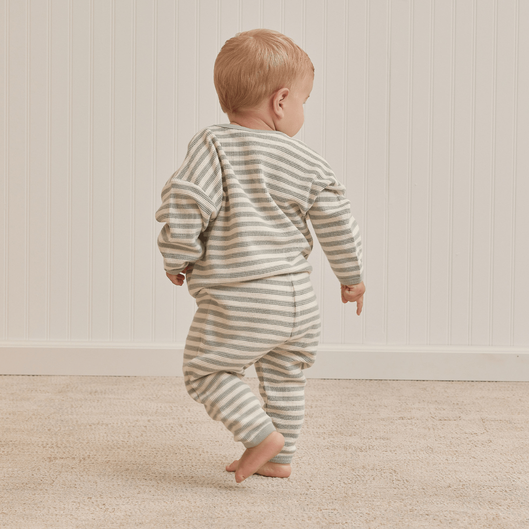 Quincy Mae Organic Waffle Top and Pants Set (Multiple Variants) - Naked Baby Eco Boutique
