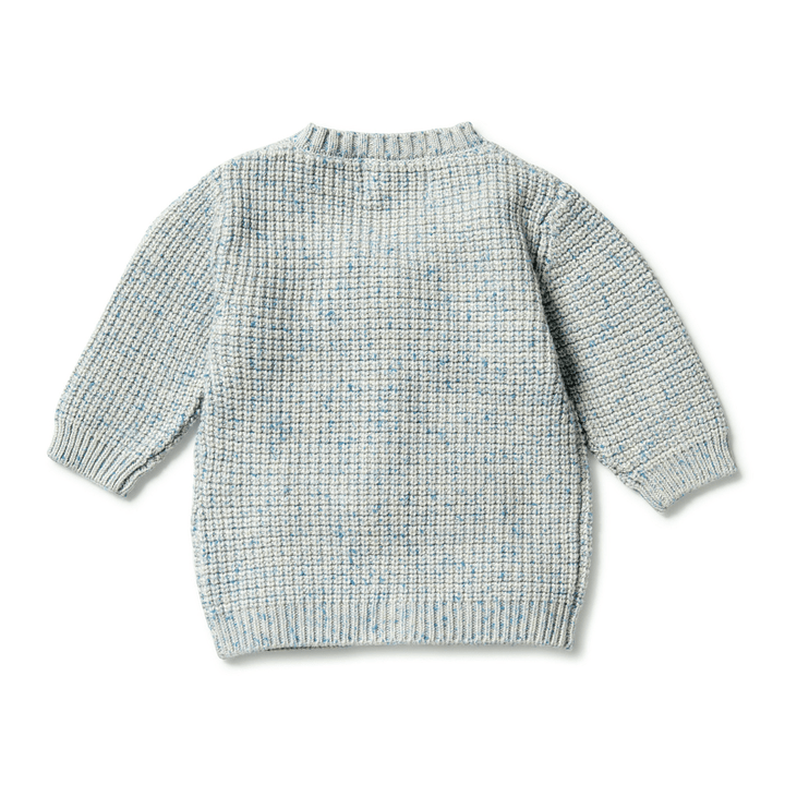     Back-Of-Wilson-And-Frenchy-Knitted-Button-Cardigan-Bluestone-Fleck-Naked-Baby-Eco-Boutique
