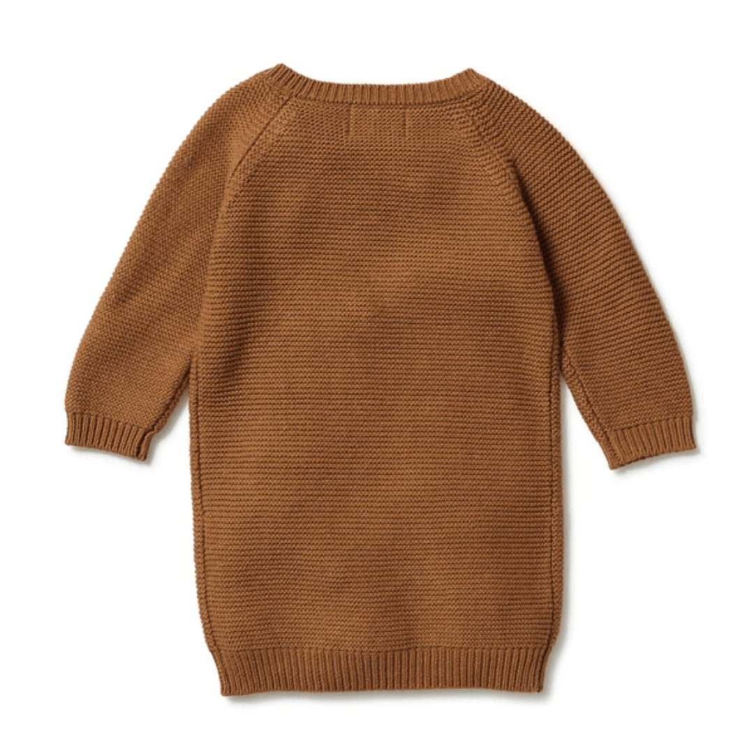 Back-Of-Wilson-And-Frenchy-Knitted-Cable-Dress-Spice-Naked-Baby-Eco-Boutique
