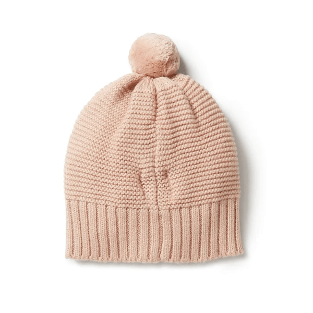 Back-Of-Wilson-And-Frenchy-Knitted-Cable-Hat-Rose-Naked-Baby-Eco-Boutique