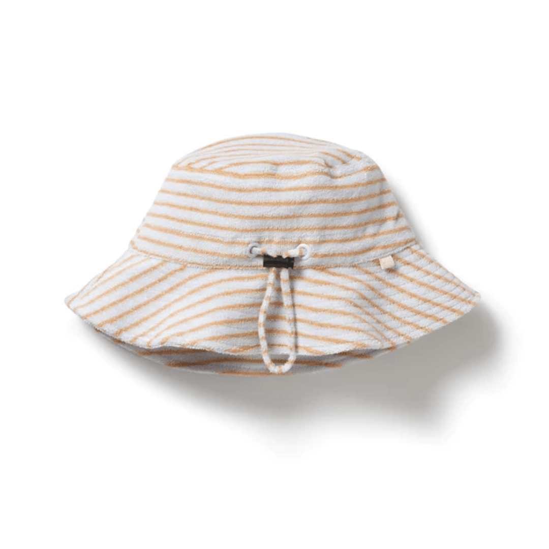 Back-Of-Wilson-And-Frenchy-Organic-Cotton-Terry-Sunhat-Nutmeg-Stripe-Naked-Baby-Eco-Boutique