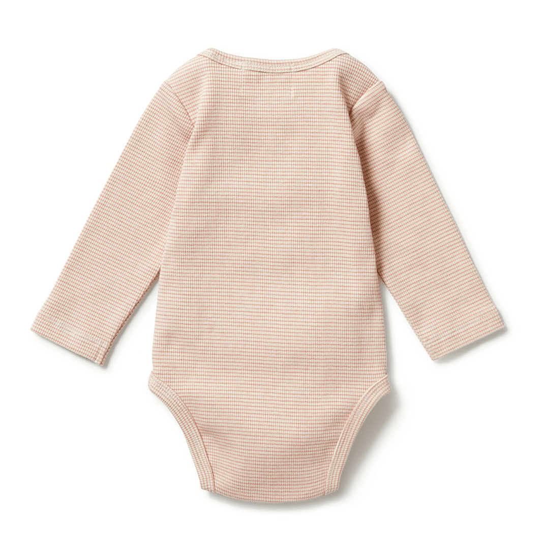 Back-Of-Wilson-And-Frenchy-Organic-Stripe-Rib-Enevlope-Onesie-Rose-Naked-Baby-Eco-Boutique