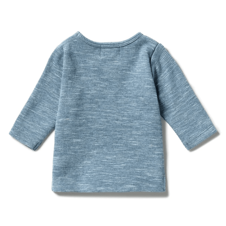 Back-Of-Wilson-And-Frenchy-Organic-Waffle-Pocket-Top-Bluestone-Naked-Baby-Eco-Boutique