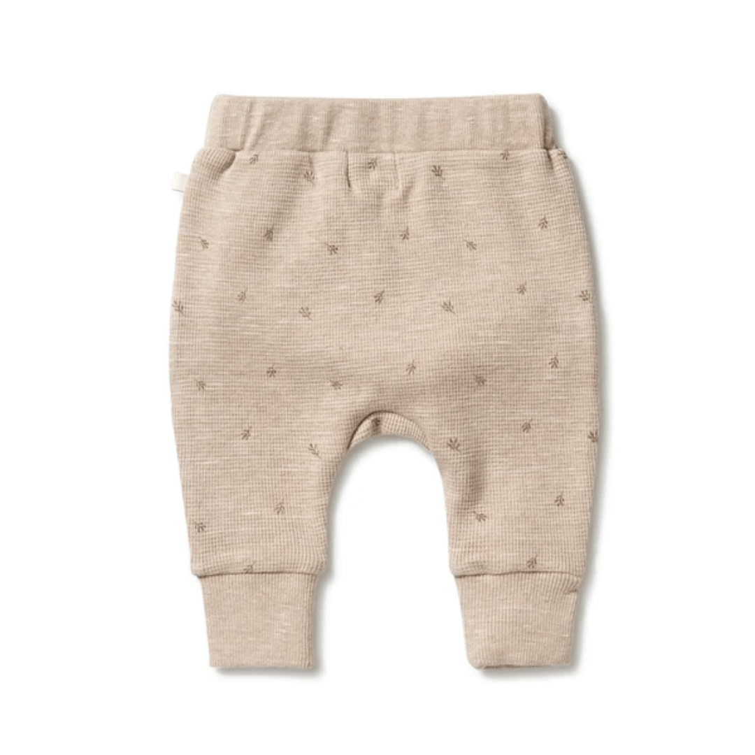 Back-Of-Wilson-And-Frenchy-Organic-Waffle-Slouch-Pants-Leaf-Naked-Baby-Eco-Boutique