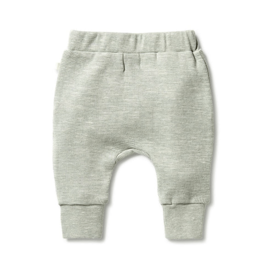 Back-Of-Wilson-And-Frenchy-Organic-Waffle-Slouch-Pants-Sage-Naked-Baby-Eco-Boutique