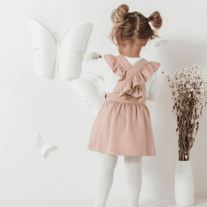 Back-View-Of-Aster-And-Oak-Organic-Song-Bird-Embroidered-Pinafore-Dress-Naked-Baby-Eco-Boutique