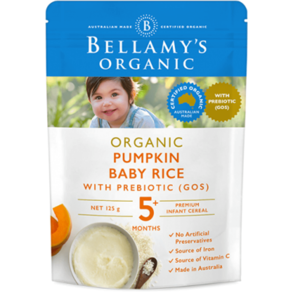 Bellamy's Organic Pumpkin Baby Rice - Naked Baby Eco Boutique