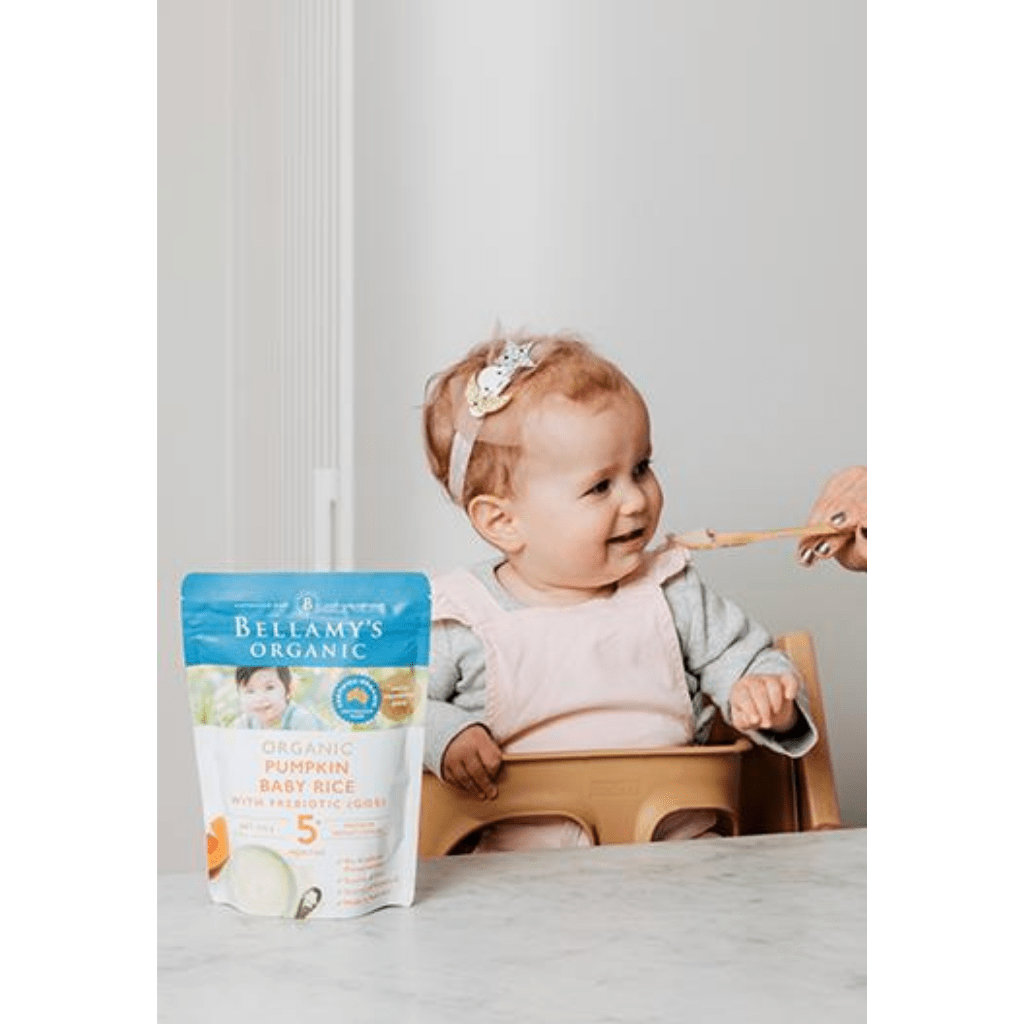 Bellamy's Organic Pumpkin Baby Rice - Naked Baby Eco Boutique