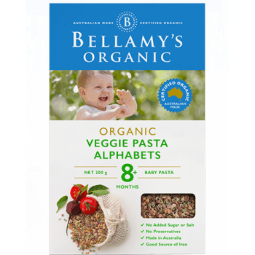 Bellamy's Organic Veggie Pasta Alphabets - Naked Baby Eco Boutique