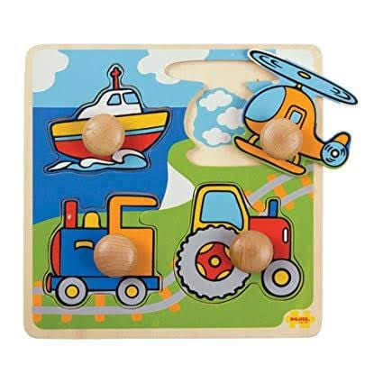 Transport BigJigs My First Peg Puzzle (Multiple Variants) - Naked Baby Eco Boutique