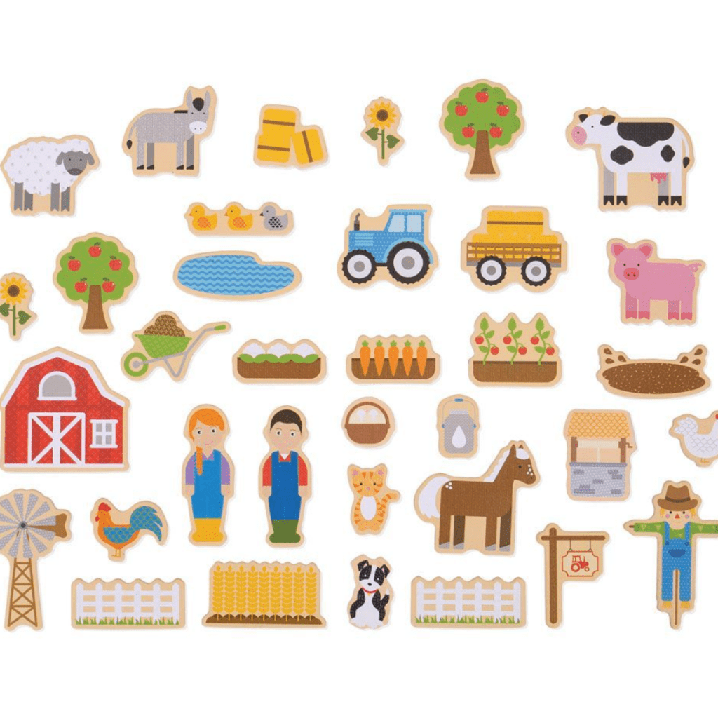 Farm BigJigs Wooden Magnets (Multiple Variants) - Naked Baby Eco Boutique