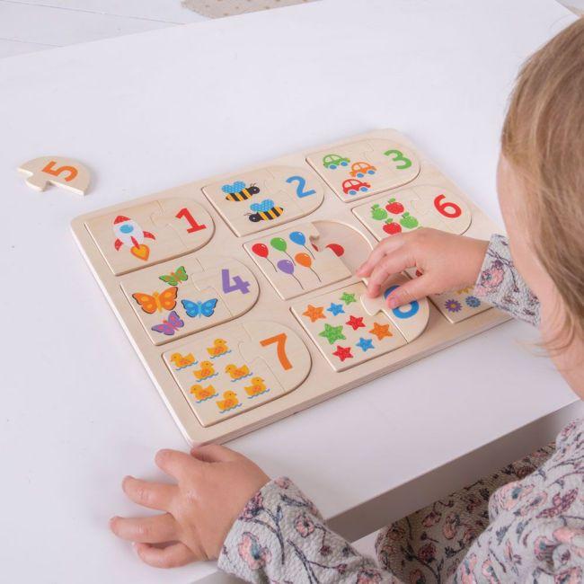 BigJigs Wooden Picture & Matching Puzzle - Naked Baby Eco Boutique