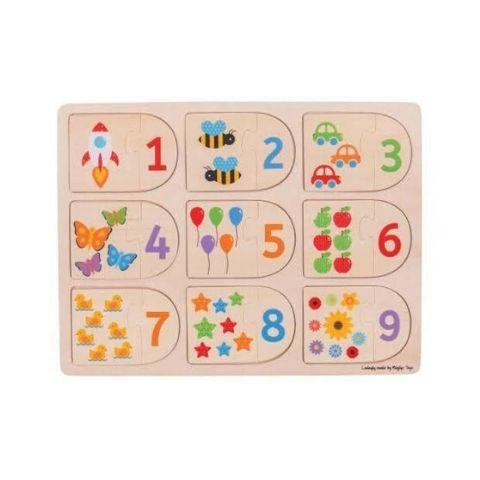 BigJigs Wooden Picture & Matching Puzzle - Naked Baby Eco Boutique