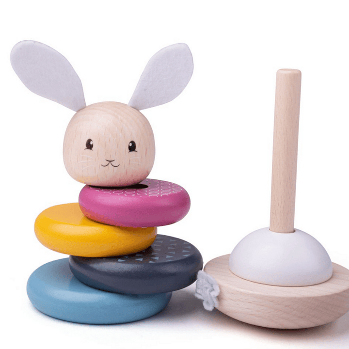 BigJigs Wooden Rabbit Stacker - Naked Baby Eco Boutique