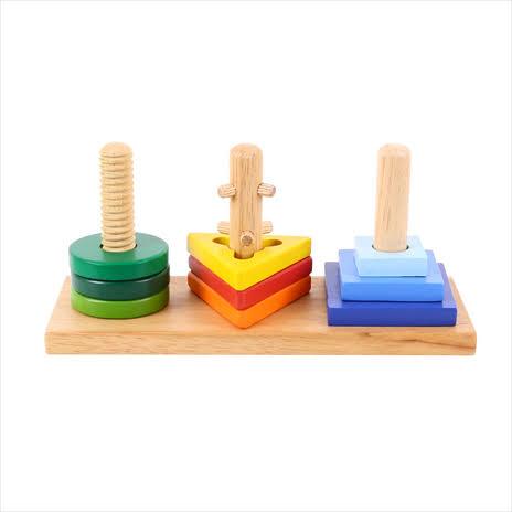 BigJigs Wooden Twist & Turn Puzzle - Naked Baby Eco Boutique