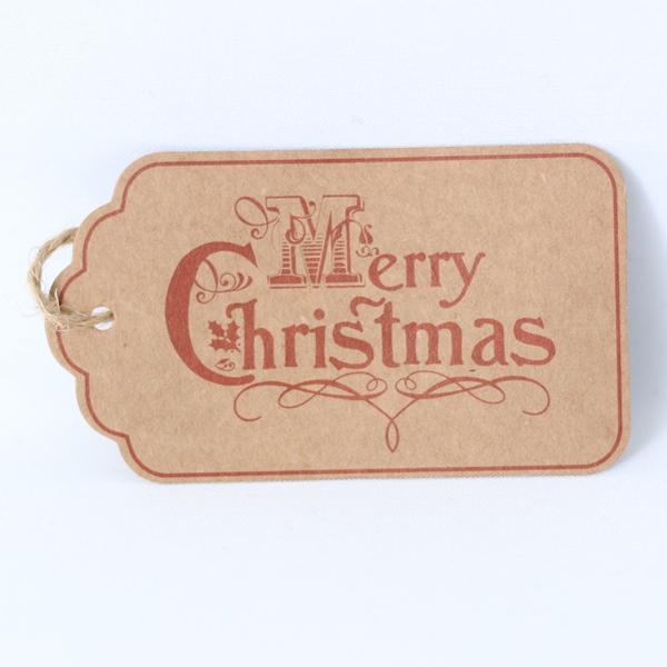 Christmas Gift Tag - Merry Christmas - Naked Baby Eco Boutique