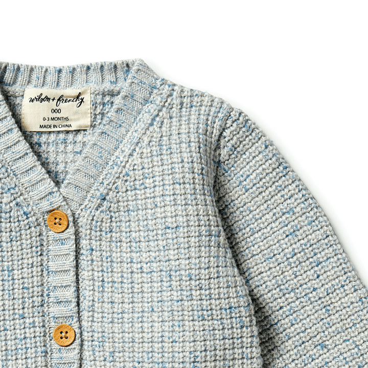 Close-Up-Neckline-Wilson-And-Frenchy-Knitted-Button-Cardigan-Bluestone-Fleck-Naked-Baby-Eco-Boutique