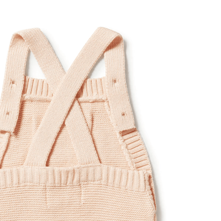 Close-Up-Of-The-Back-Of-Wilson-And-Frenchy-Knitted-Overalls-Blush-Naked-Baby-Eco-Boutique