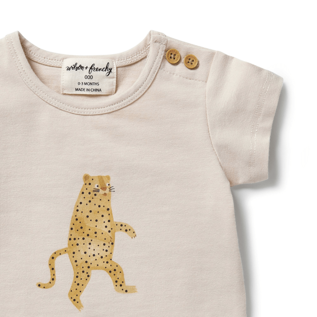 Close-Up-Of-Wilson-And-Frenchy-Organic-Cotton-Tee-Roar-Naked-Baby-Eco-Boutique