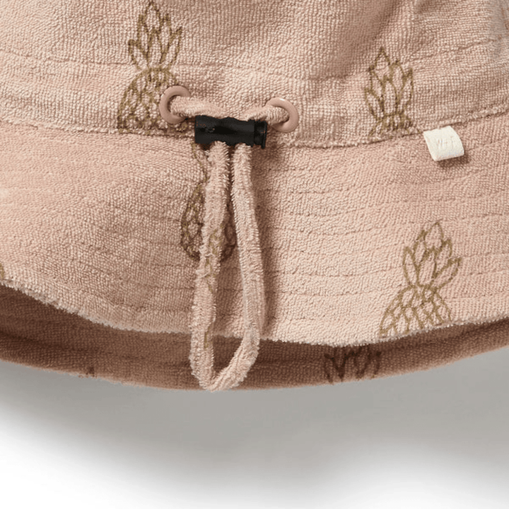 Close-Up-Of-Wilson-And-Frenchy-Organic-Cotton-Terry-Sunhat-Pineapple-Naked-Baby-Eco-Boutique