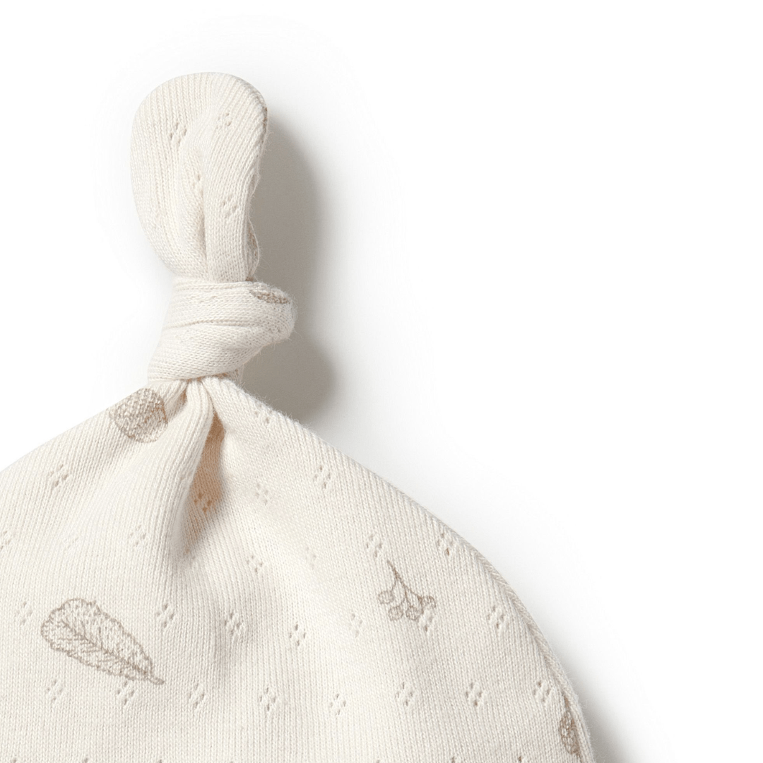 Wilson & Frenchy Organic Pointelle Knotted Hat (Multiple Variants) - Naked Baby Eco Boutique