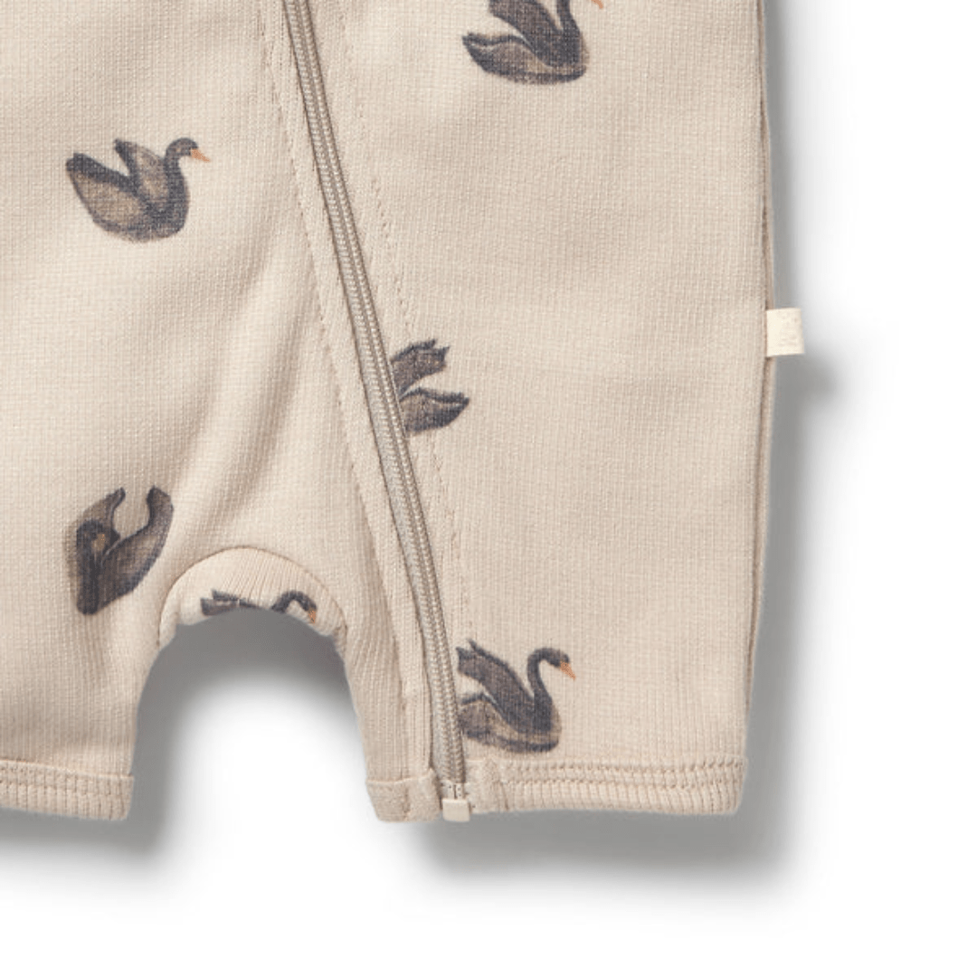 Close-Up-Of-Wilson-And-Frenchy-Organic-Rib-Boyleg-Zipsuit-Little-Swan-Naked-Baby-Eco-Boutique