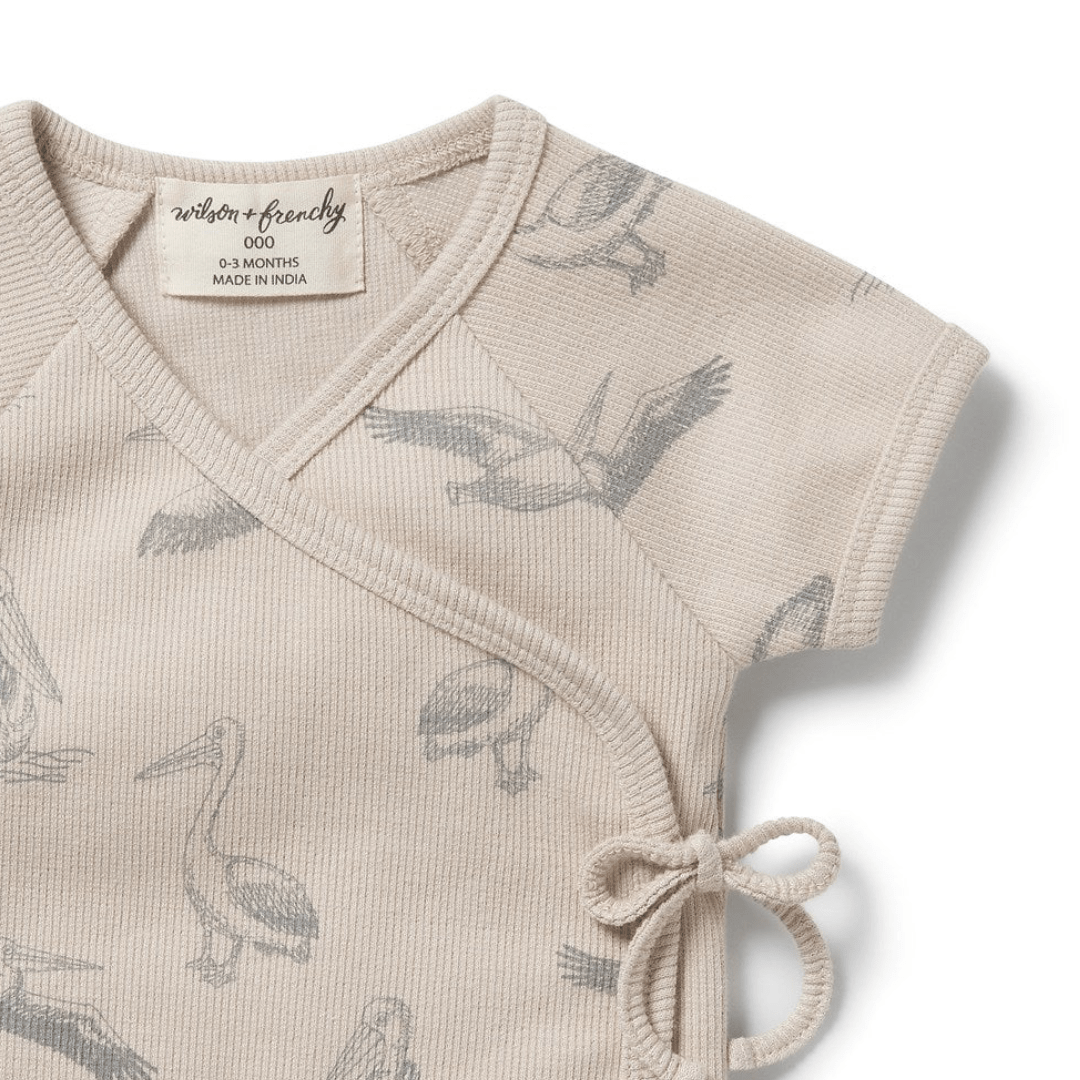 Close-Up-Of-Wilson-And-Frenchy-Organic-Rib-Kimono-Top-Little-Pelican-Naked-Baby-Eco-Boutique
