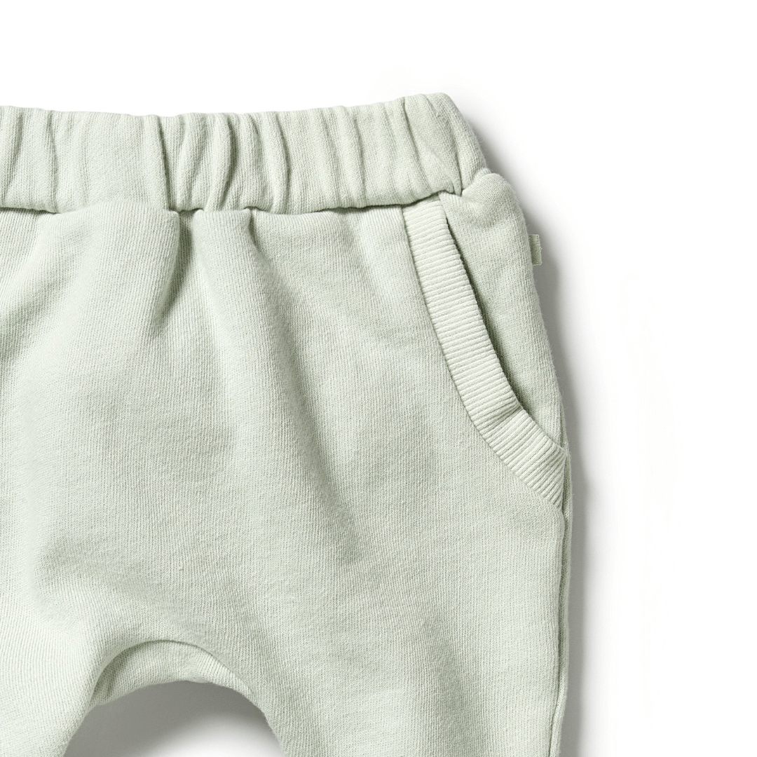 Close-Up-Of-Wilson-And-Frenchy-Organic-Terry-Slouch-Pants-Lily-Naked-Baby-Eco-Boutique