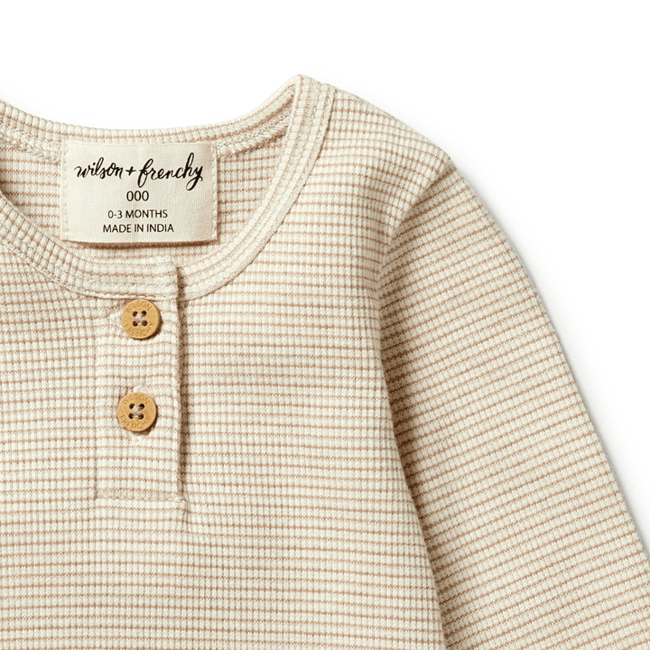 Close-Up-Of-Wilson-And-Frenchy-Organic-Stripe-Rib-Henley-Top-Nougat-Naked-Baby-Eco-Boutique