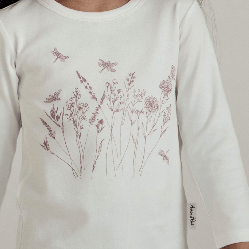 Aster & Oak Organic Long Sleeve Tee (Multiple Variants) - Naked Baby Eco Boutique