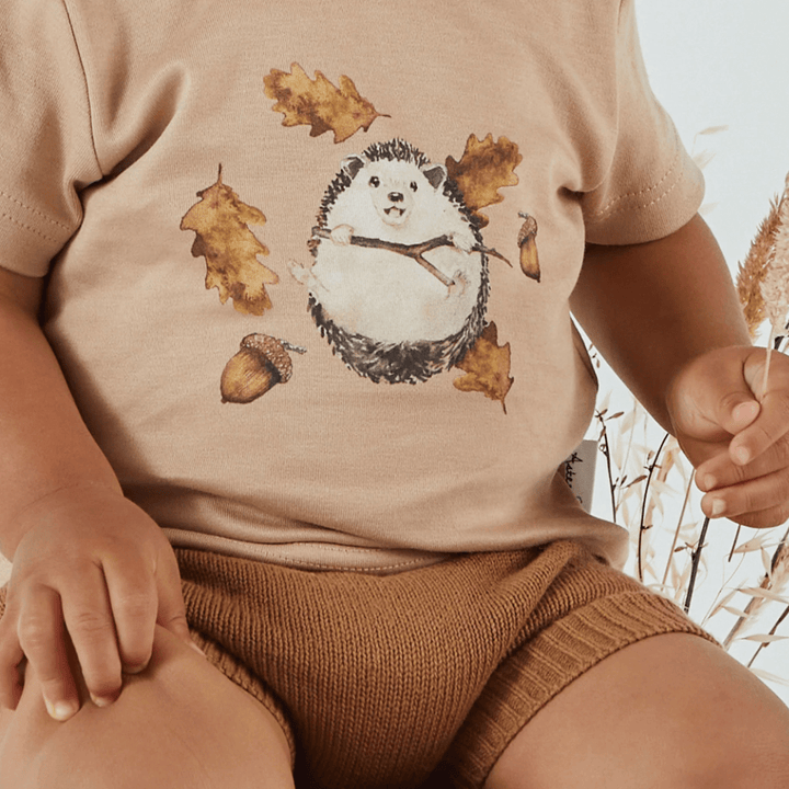 Aster & Oak Organic Cotton Print Tee (Multiple Variants) - Naked Baby Eco Boutique