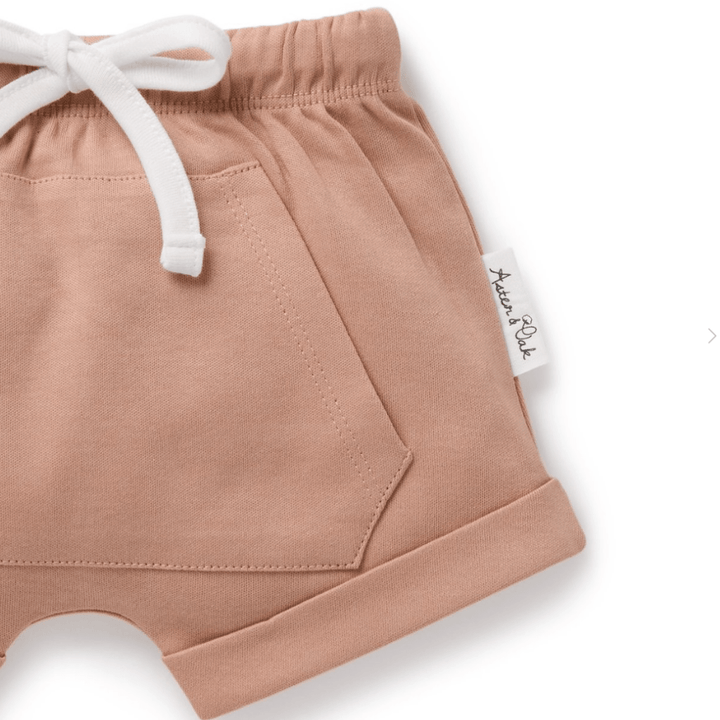 Aster & Oak Organic Tuscany Pocket Shorts - Naked Baby Eco Boutique